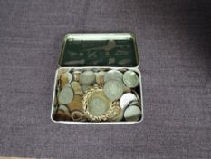 A collection of GB and World Coins including Crowns, Dollars, modern £2 etc