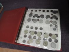 A GB Coin Album, George II to Queen Elizabeth II, includes 1754 Farthing, 1855 Penny and Half