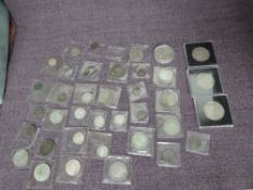 A collection of GB Coins including four Victorian Crowns, Half Crown 1881 x2, 1889, 1894, 1923,