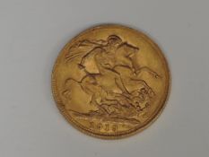 A United Kingdom George V 1918 Gold Sovereign, Perth Mint mark