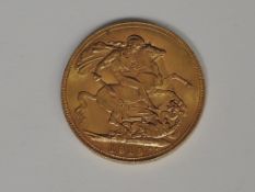A United Kingdom George V 1919 Gold Sovereign, Perth Mint mark