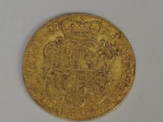 A United Kingdom George II 1745 Gold Guinea, Crowned Shield Back Reverse