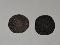 Two Edward I 1272-1307 Silver Long Cross Pennies