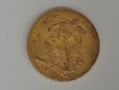 A United Kingdom George V 1912 Gold Sovereign, Perth Mint mark