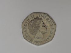 A United Kingdom 2009 Kew Gardens 50p Coin
