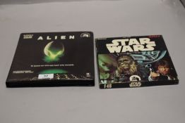 Two vintage sci fi super 8mm colour sound sets for Star Wars and Alien