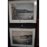 Two original pastel sketches of Lakeland scenes