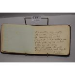An autograph book containing various ditties and messages,mostly dated 1918 to 1921.