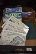 A selection of local interest Wainwright books including A Dales Sketchbook, Peak District and Ex-