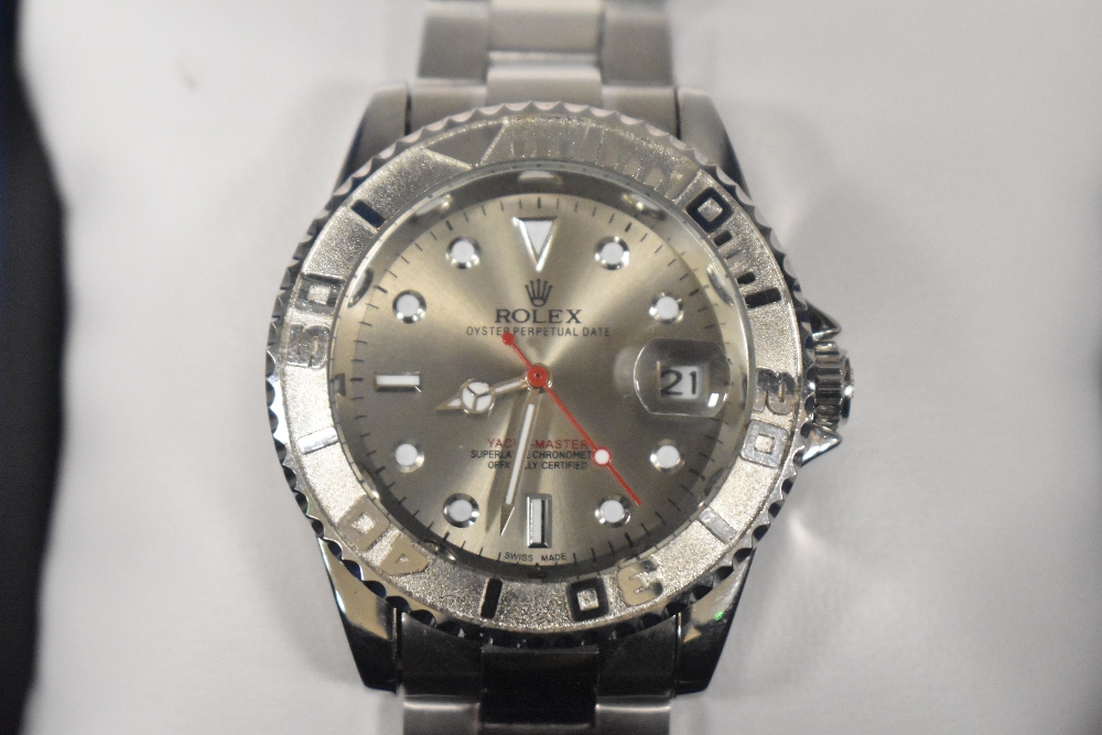 A modern automatic men's wristwatch bearing name Rolex Yacht Master - Image 2 of 2