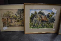 Two original water colours including Muriel Bolton and Rodlay