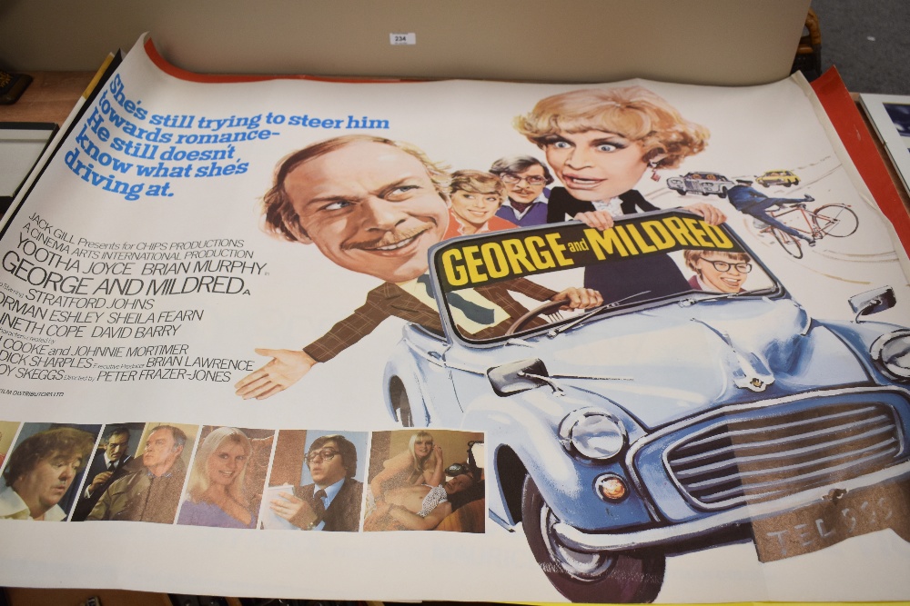 Five genuine vintage movie film quad posters of comedy interest including Under the Doctor, George - Image 2 of 5