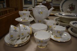 An art deco era part tea service by Shelley in the Charm pattern, service in very good condition