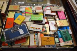 A selection of phillumeny matchbox cases including oriental and Japanese designs and opera glasses