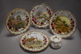 A set of display plates by Royal Albert from the Four Seasons series