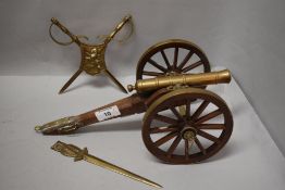 A 20th century model cannon 6 pounder mountain gun East India co, 1795 Vince Byrne with similar