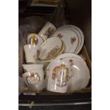 A selection of royal coronation wares including cups saucers and plates