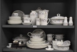 A large part dinner and breakfast service by Wedgwood in the Angela pattern