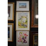 Three original paintings inclduing two water colour and a gouache of Ravenglass by Rothwell Bailey