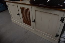 A modern cream sideboard/cabinet, Grange make