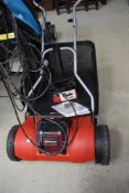 A cordless cylinder lawnmower