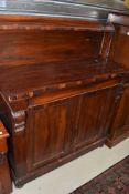 A 19th century rosewood chiffonier, of traditional design, some veneer losses etc.