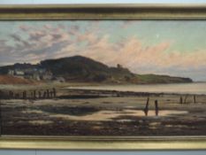 Reginald Aspinwall, (1858-1921), an oil painting, Heysham village and shore, signed and dated