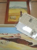 Two oil paintings on board, Jack Gridlestone, (20th century), Middle Eastern aspects, signed , 26