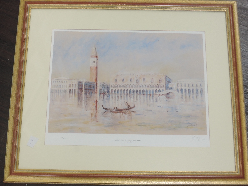 Justin Jess, (20th century), St Mark's Venice, 34 x 43cm, mounted framed and glazed