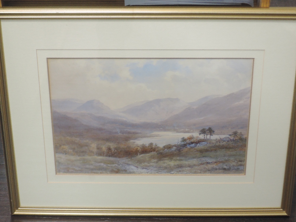 Edward Arden (Tucker), (1830-1909), Lakes view Grasmere, signed, 26 x 38cm, mounted framed and - Image 2 of 2