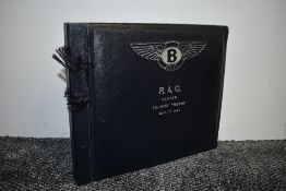 Motoring. A photograph album. Bentley - R.A.C. Ulster Tourist Trophy, Sept. 1st 1934. Contains 49