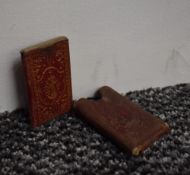 Antiquarian miniature. London Almanack 1798. Bound in a gilt-tooled red morocco, housed in a