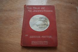 Children's. Potter, Beatrix - The Tale of Mr. Jeremy Fisher. London: circa 1910. Not a first but
