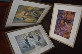 Cedric Robinson interest, a selection of prints, inc a pair of harbour scences, 33 x 43cm, mounted