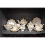 A Victorian tea service in a Rococo or Rockingham style design