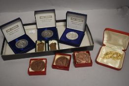 A selection of horticultural medals and awards