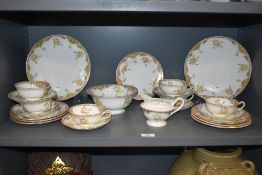 A Late Victorian part tea service by Balmoral China pattern no. 4963