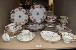 A mixed lot of predominantly Victorian to early 20th century ceramics,including various plates, cups