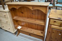 A modern pine dresser back, width approx. 90cm