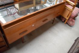 A vintage teak dressing table, would work well as a sideboard, in the Long John Style, width approx.
