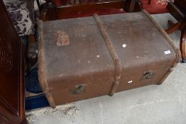 A vintage travel trunk