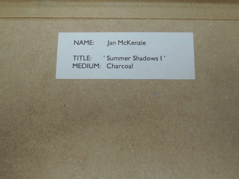 Jan McKenzie, (20th century), a pair of charcoal sketches, Summer Shadows I and II, signed and att - Image 3 of 3