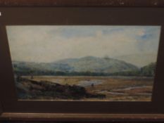 John William Buxton Knight (1842-1908) watercolour, entitled 'Grange over Sands' to label verso,