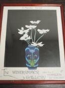 E Mandler Hampe, after, a poster print, The Windiammer Gallery Hamilton Bermuda, still life, dated