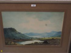 Douglas Alexander RHA (Irish 1871-1945) watercolour, lakeland landscape, faintly signed lower