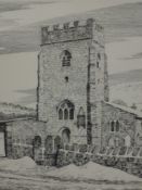 Alfred Wainwright (1907-1991) original pen and ink, entitled 'Horton-In-Ribblesdale Church' and
