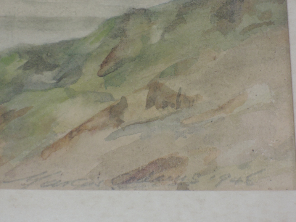 S Frances, (20th century), lake scene, signed and dated 1946, 27 x 40cm, mounted framed and - Image 2 of 2