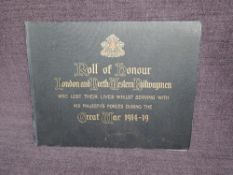 A volume, Roll of Honour London and North Western Railwaymen, who lost their lives while serving