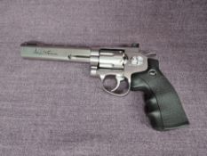 A Dan Wesson CO2 .177 six-shot air pistol with highly polished finish, serial no.12F24767