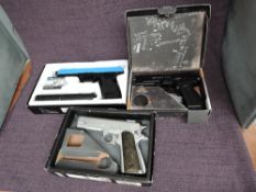 A Gietcher Grach NBB .177 Air Pistol in box, a Keymore 123s air pistol and a Special Operation